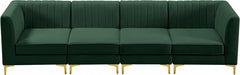 Alina Green Velvet Modular Sofa - 604Green-S119 - Vega Furniture