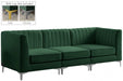 Alina Green Velvet Modular Sofa - 604Green-S93 - Vega Furniture