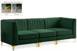 Alina Green Velvet Modular Sofa - 604Green-S93 - Vega Furniture