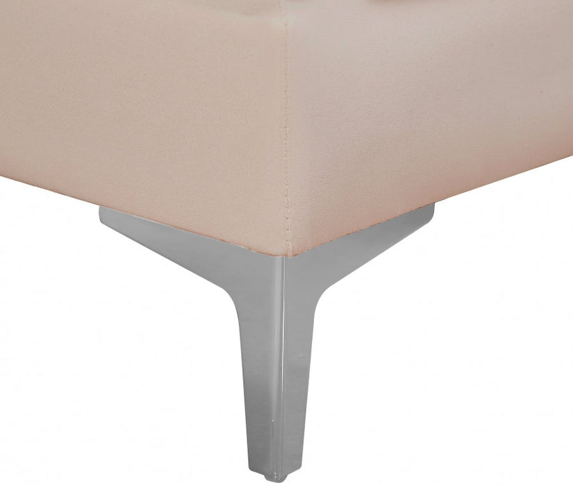 Alina Pink Velvet Modular Armless Chair - 604Pink-Armless - Vega Furniture