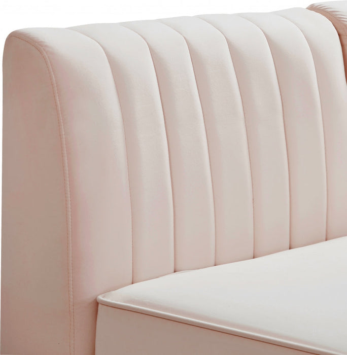 Alina Pink Velvet Modular Sofa - 604Pink-S119 - Vega Furniture