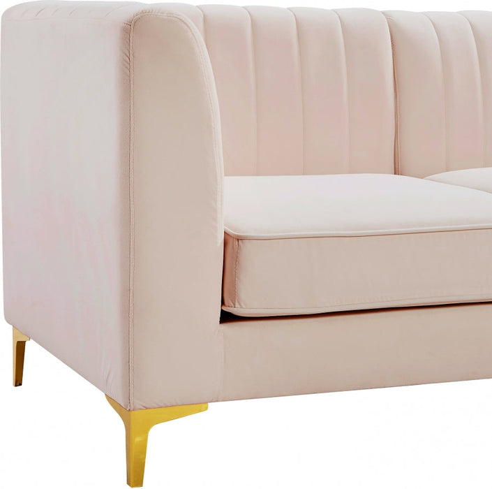 Alina Pink Velvet Modular Sofa - 604Pink-S119 - Vega Furniture