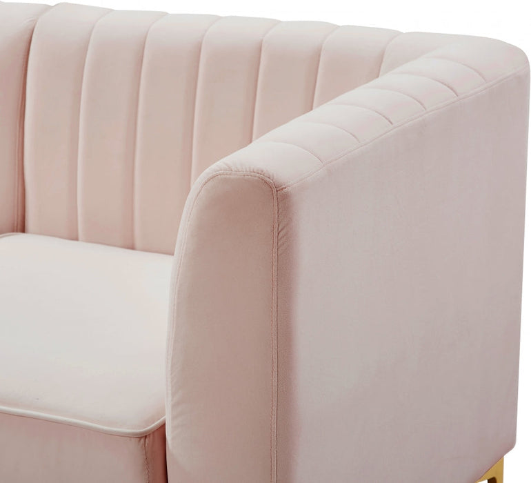 Alina Pink Velvet Modular Sofa - 604Pink-S119 - Vega Furniture