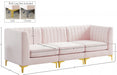 Alina Pink Velvet Modular Sofa - 604Pink-S93 - Vega Furniture