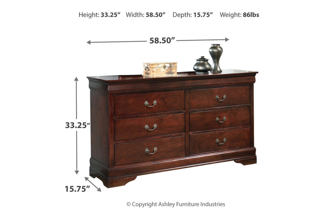 Alisdair Dark Brown Dresser - B376-31 - Vega Furniture