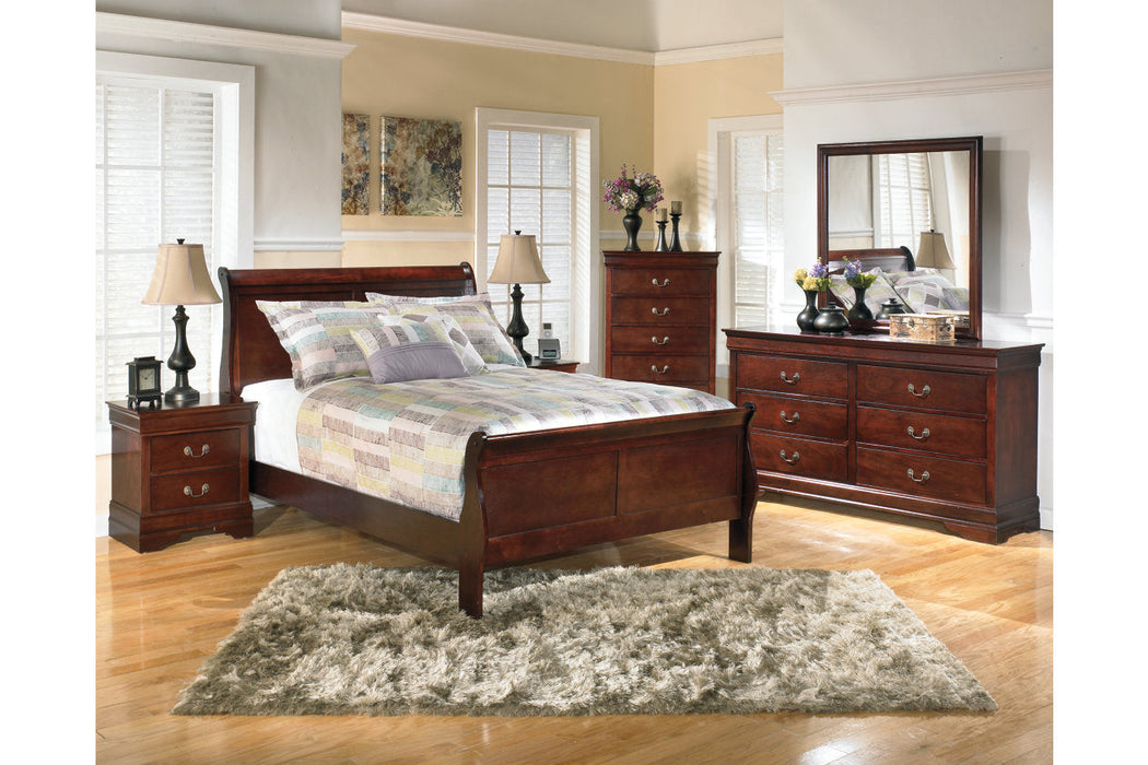 Alisdair Dark Brown Full Sleigh Bed - SET | B376-55 | B376-86 - Vega Furniture