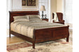 Alisdair Dark Brown Queen Sleigh Bed - SET | B376-81 | B376-96 - Vega Furniture