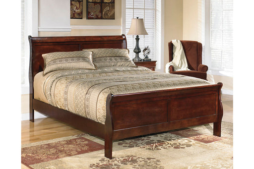 Alisdair Dark Brown Queen Sleigh Bed - SET | B376-81 | B376-96 - Vega Furniture