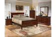 Alisdair Dark Brown Queen Sleigh Bed - SET | B376-81 | B376-96 - Vega Furniture