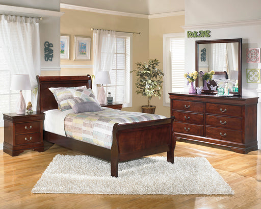Alisdair Dark Brown Sleigh Youth Bedroom Set - SET | B376-55 | B376-86 | B376-31 | B376-36 | B376-92 | B376-46 - Vega Furniture