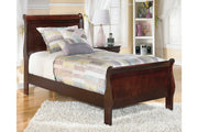 Alisdair Dark Brown Twin Sleigh Bed - SET | B376-53 | B376-83 - Vega Furniture