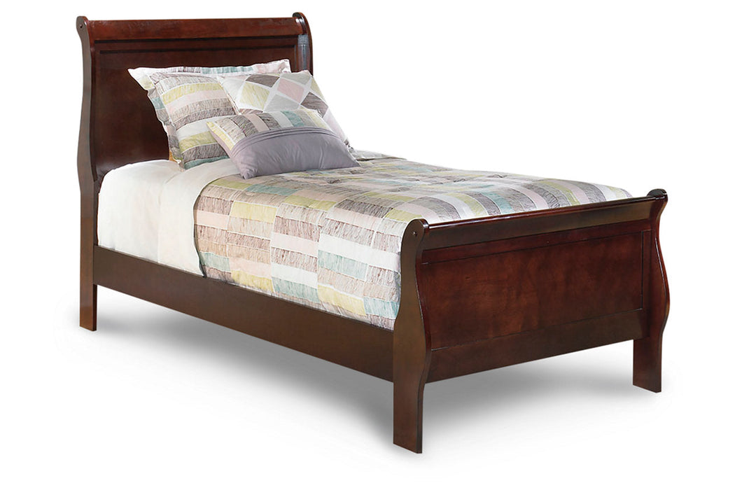 Alisdair Dark Brown Twin Sleigh Bed - SET | B376-53 | B376-83 - Vega Furniture