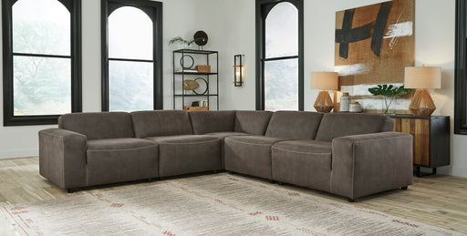 Allena Gunmetal 5-Piece Sectional - SET | 2130164 | 2130165 | 2130177 | 2130146(2) | 2130108 - Vega Furniture