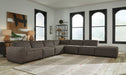 Allena Gunmetal 6-Piece RAF Sectional - SET | 2130164 | 2130177 | 2130146(4) - Vega Furniture