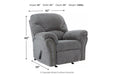 Allmaxx Pewter Recliner - 2810525 - Vega Furniture