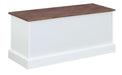 Alma Weathered Brown/White 3-Drawer Storage Bench - 911196 - Vega Furniture