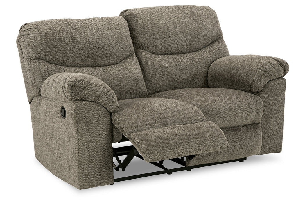 Alphons Putty Reclining Loveseat - 2820186 - Vega Furniture