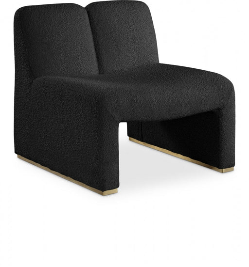 Alta Black Boucle Fabric Accent Chair - 498Black - Vega Furniture