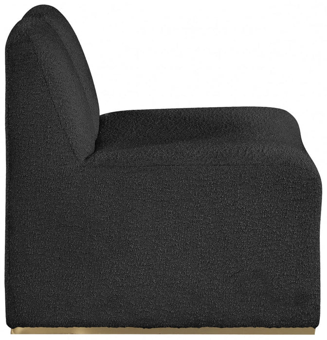 Alta Black Boucle Fabric Accent Chair - 498Black - Vega Furniture