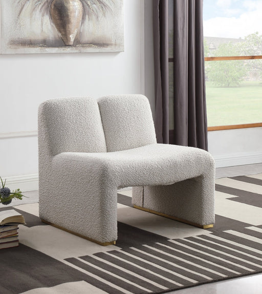 Alta Cream Boucle Fabric Accent Chair - 498Cream - Vega Furniture