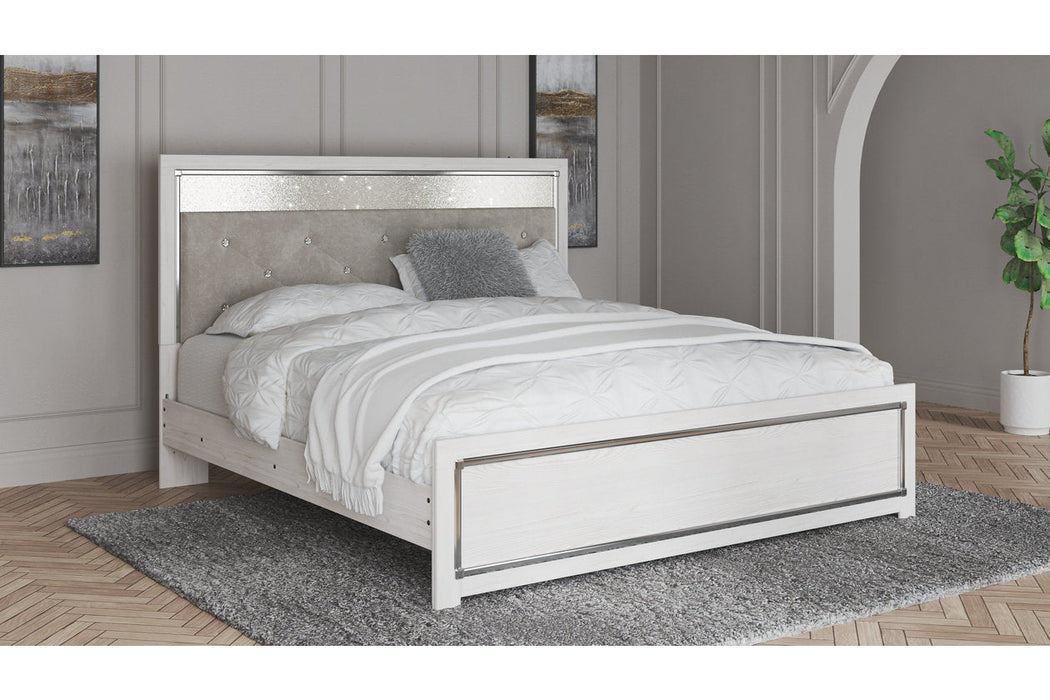 Altyra White King Panel Bed - SET | B2640-56 | B2640-58 | B2640-97 - Vega Furniture