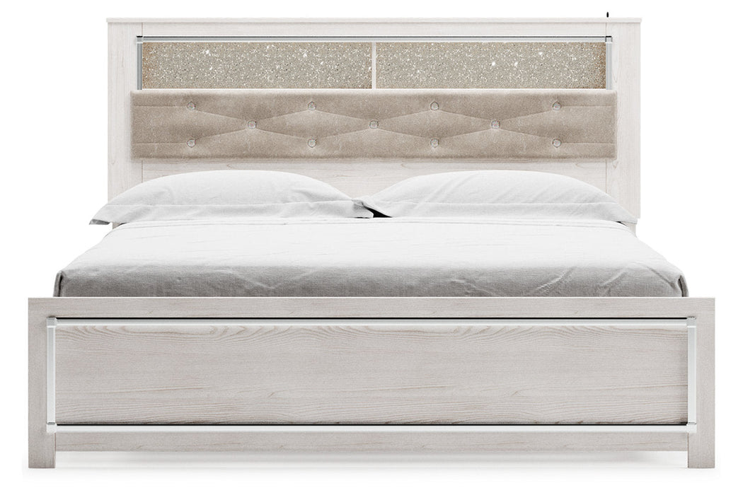 Altyra White King Panel Bookcase Bed - SET | B2640-56 | B2640-69 | B2640-97 - Vega Furniture
