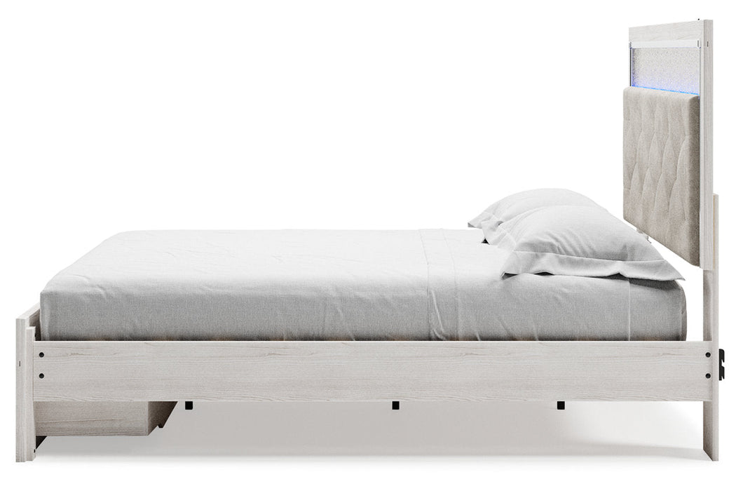 Altyra White King Upholstered Storage Bed - SET | B100-14 | B2640-56S | B2640-58 | B2640-95 - Vega Furniture