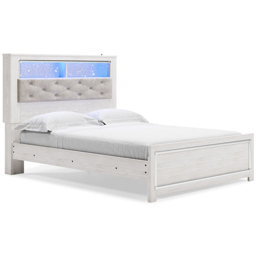 Altyra White LED Bookcase Upholstered Panel Bedroom Set - SET | B2640-54 | B2640-65 | B2640-96 | B2640-92 | B2640-46 - Vega Furniture