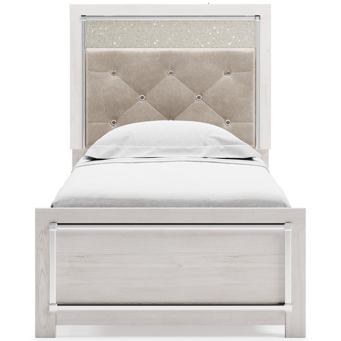 Altyra White LED Upholstered Panel Youth Bedroom Set - SET | B2640-52 | B2640-53 | B2640-83 | B2640-31 | B2640-36 - Vega Furniture