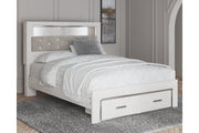 Altyra White Queen Upholstered Bookcase Bed with Storage - SET | B100-13 | B2640-54S | B2640-65 | B2640-95 - Vega Furniture
