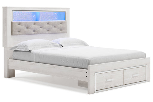 Altyra White Queen Upholstered Bookcase Bed with Storage - SET | B100-13 | B2640-54S | B2640-65 | B2640-95 - Vega Furniture