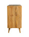 Alyssum Natural Checkered Pattern 3-Door Accent Cabinet - 953460 - Vega Furniture