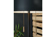 Amadell Black/Gold Finish Floor Lamp - L208361 - Vega Furniture