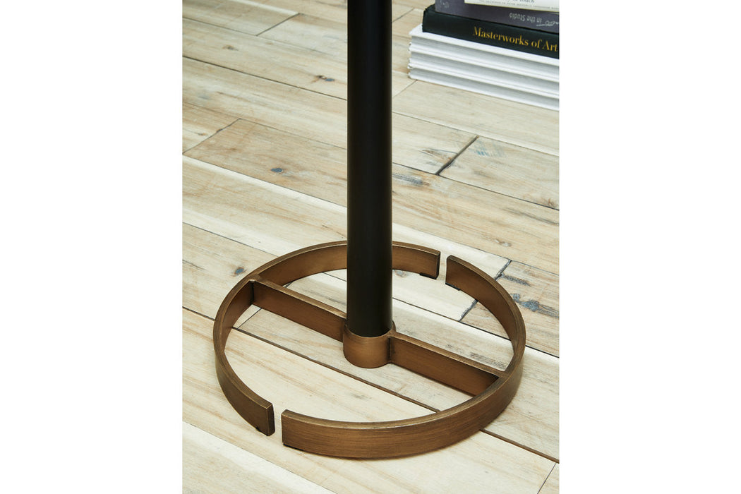 Amadell Black/Gold Finish Floor Lamp - L208361 - Vega Furniture