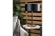 Amadell Black/Gold Finish Table Lamp - L208364 - Vega Furniture