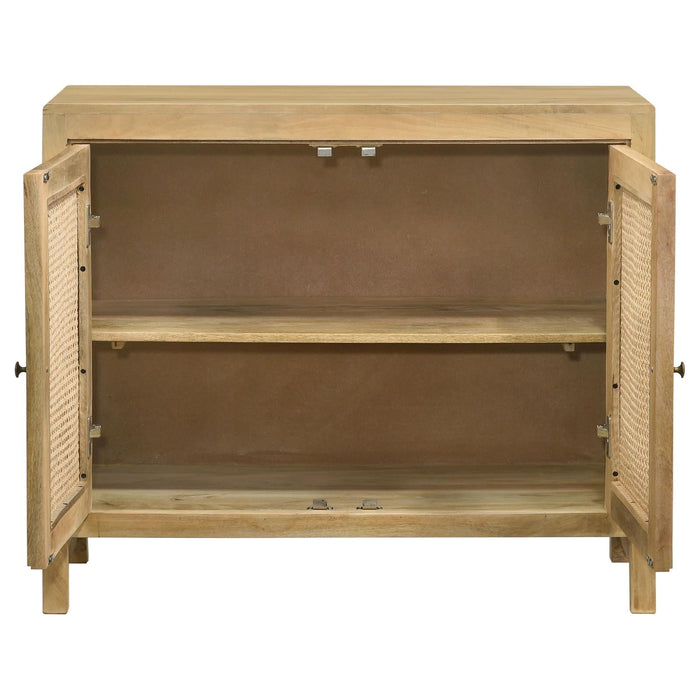 Amaryllis Natural Rectangular 2-Door Accent Cabinet - 953555 - Vega Furniture