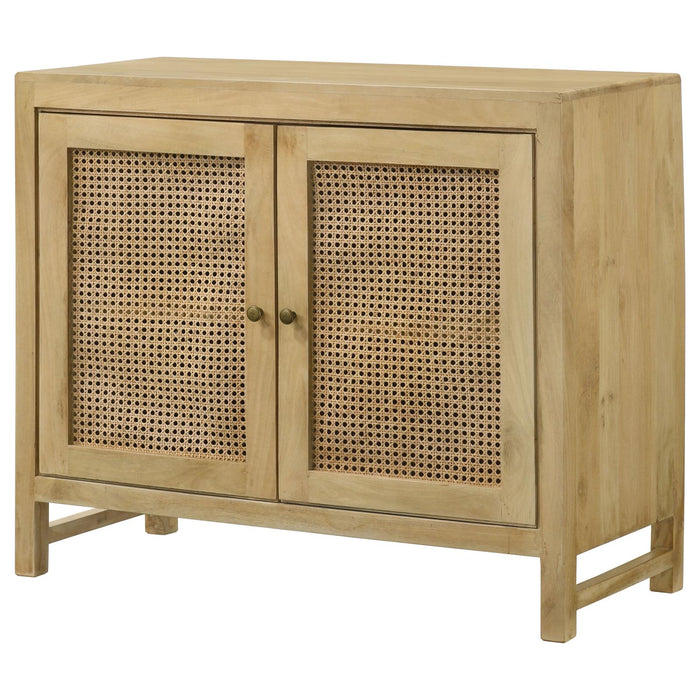 Amaryllis Natural Rectangular 2-Door Accent Cabinet - 953555 - Vega Furniture