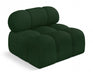 Ames Boucle Fabric Living Room Chair Green - 611Green-Armless - Vega Furniture