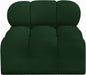 Ames Boucle Fabric Living Room Chair Green - 611Green-Armless - Vega Furniture