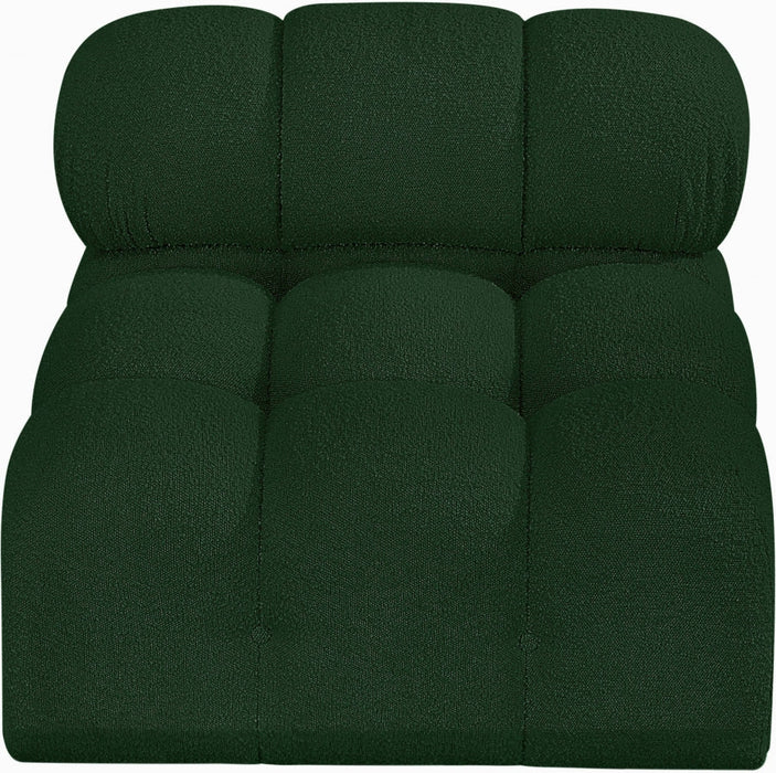 Ames Boucle Fabric Living Room Chair Green - 611Green-Armless - Vega Furniture