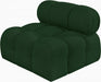 Ames Boucle Fabric Living Room Chair Green - 611Green-Armless - Vega Furniture