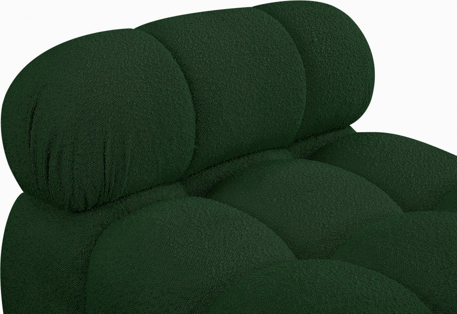 Ames Boucle Fabric Living Room Chair Green - 611Green-Armless - Vega Furniture
