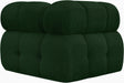 Ames Boucle Fabric Living Room Chair Green - 611Green-Corner - Vega Furniture