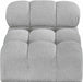 Ames Boucle Fabric Living Room Chair Grey - 611Grey-Armless - Vega Furniture