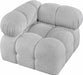 Ames Boucle Fabric Living Room Chair Grey - 611Grey-Corner - Vega Furniture