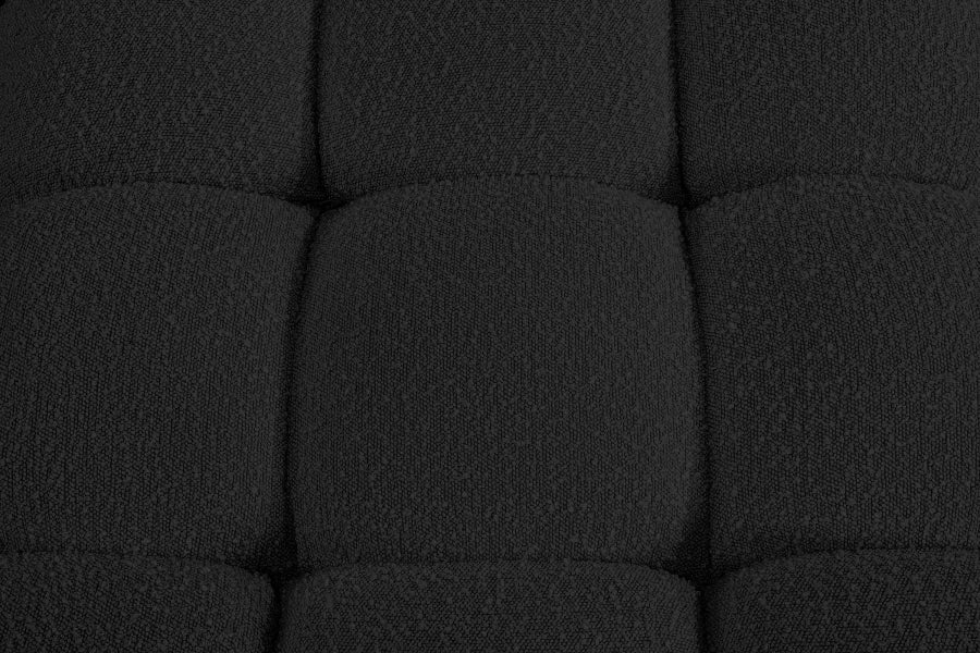 Ames Boucle Fabric Sofa Black - 611Black-S102A - Vega Furniture