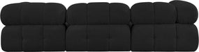 Ames Boucle Fabric Sofa Black - 611Black-S102A - Vega Furniture