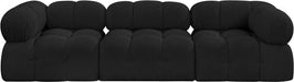 Ames Boucle Fabric Sofa Black - 611Black-S102A - Vega Furniture