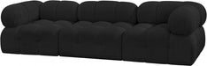 Ames Boucle Fabric Sofa Black - 611Black-S102A - Vega Furniture