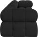 Ames Boucle Fabric Sofa Black - 611Black-S102A - Vega Furniture